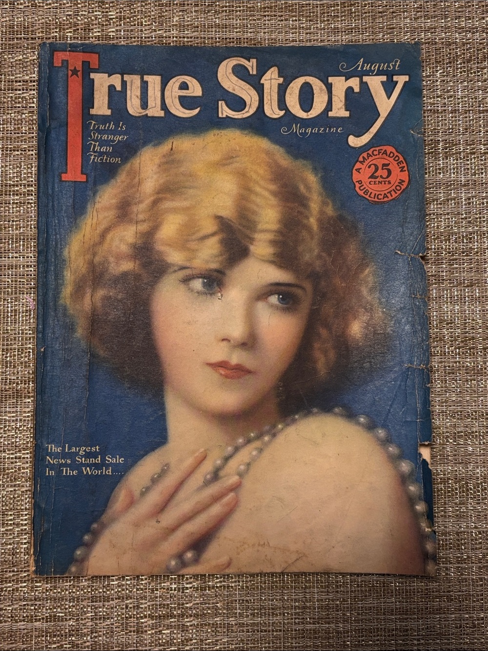Vintage 1928 August True Story magazine